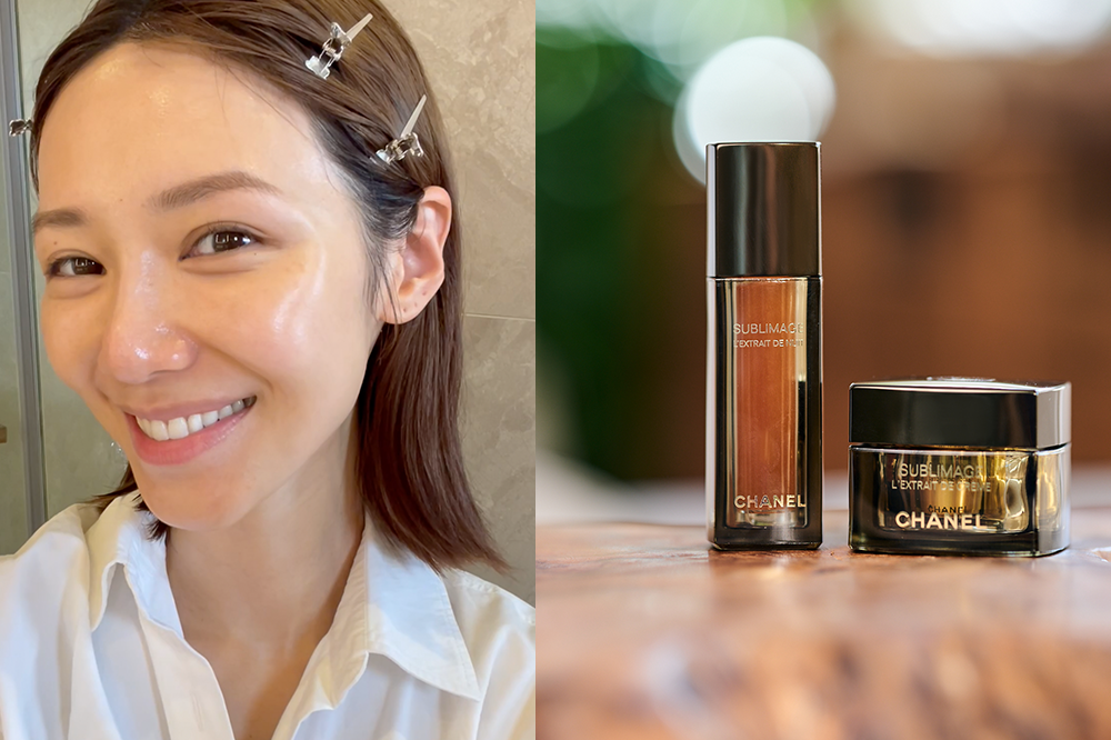 Elva驚訝用完CHANEL SUBLIMAGE晚間修復精華嘅肌膚非常飽滿細嫩