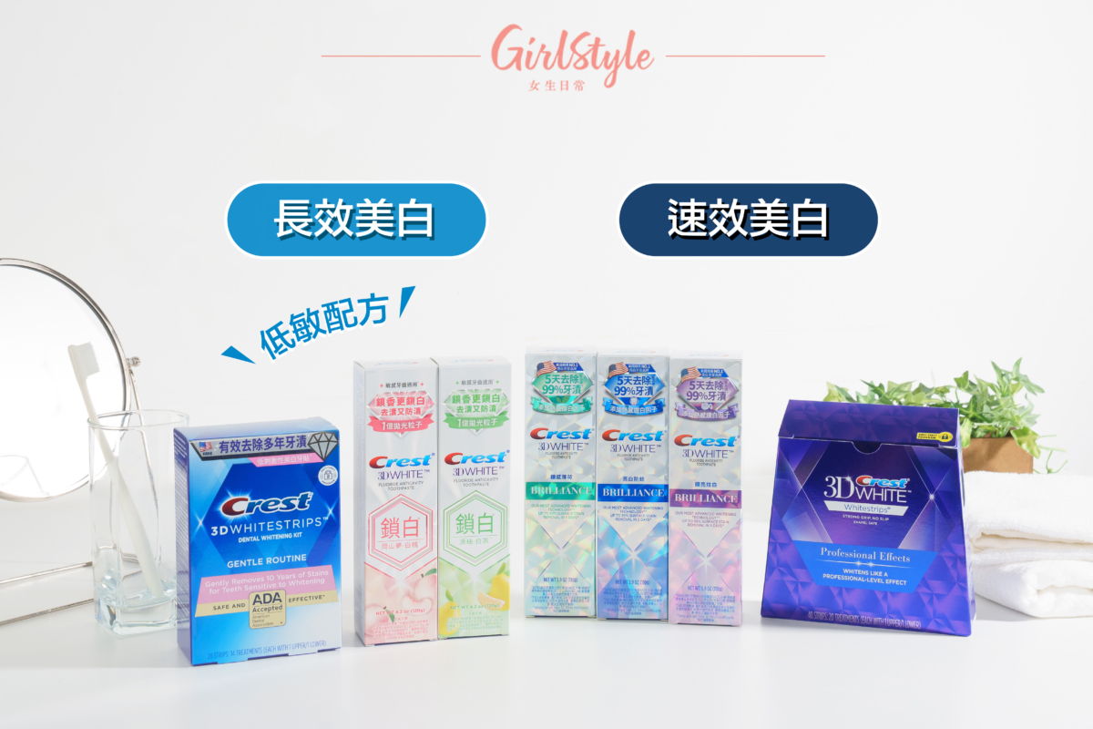 想加倍美白效果,就要以美白牙膏配上美白牙貼雙管齊下!