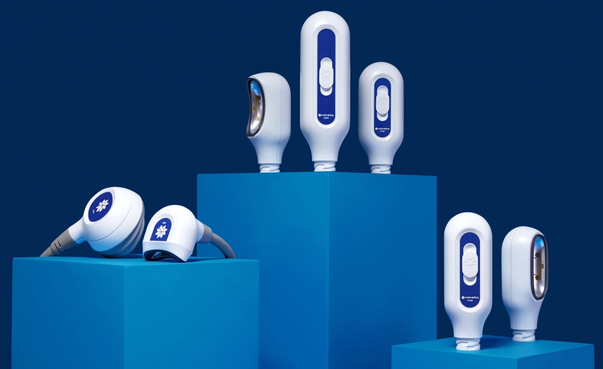 CoolSculpting® ELITE的治療頭有不同尺寸,能針對各部位的不同需要。