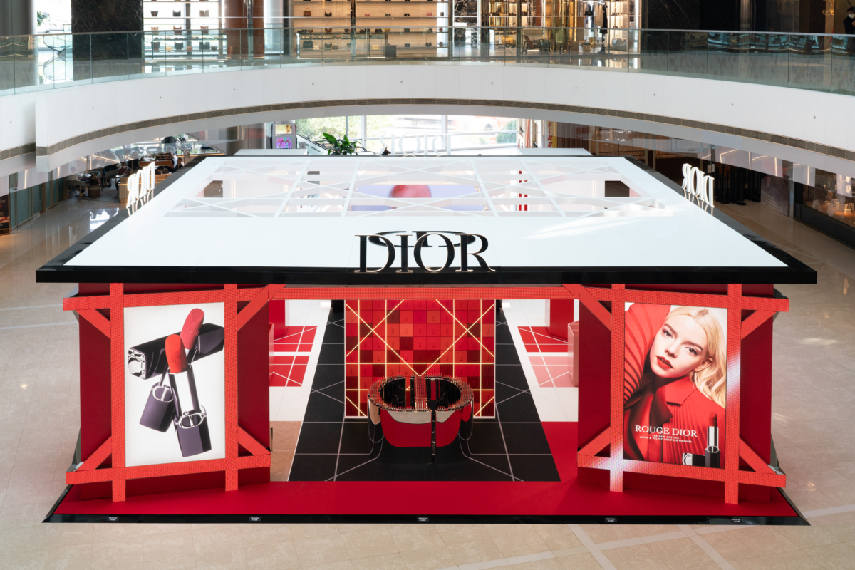 中環ifc Dior「傲姿唇膏期間限定店」。