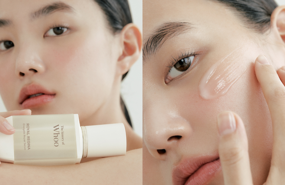 「花韻能量注活精華」（HK$660/45ml）一瓶5大修護功效，為細胞注入活力，是肌膚不可缺少的「充電瓶」。