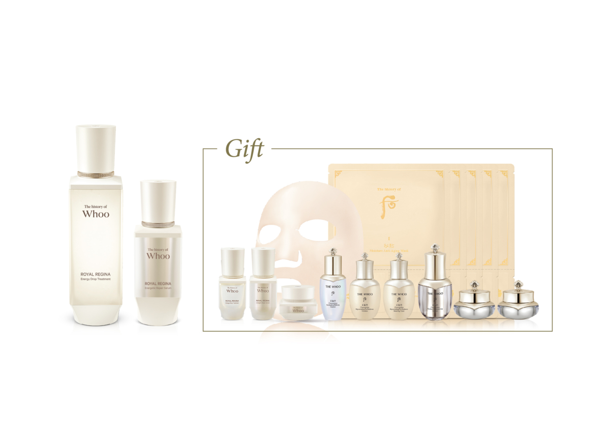 專門店及專櫃獨家限定「花韻能量活膚雙精華套裝」。