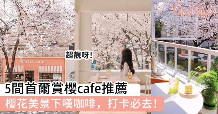 5間首爾賞櫻cafe推薦 櫻花美景下嘆咖啡，打卡必去！
