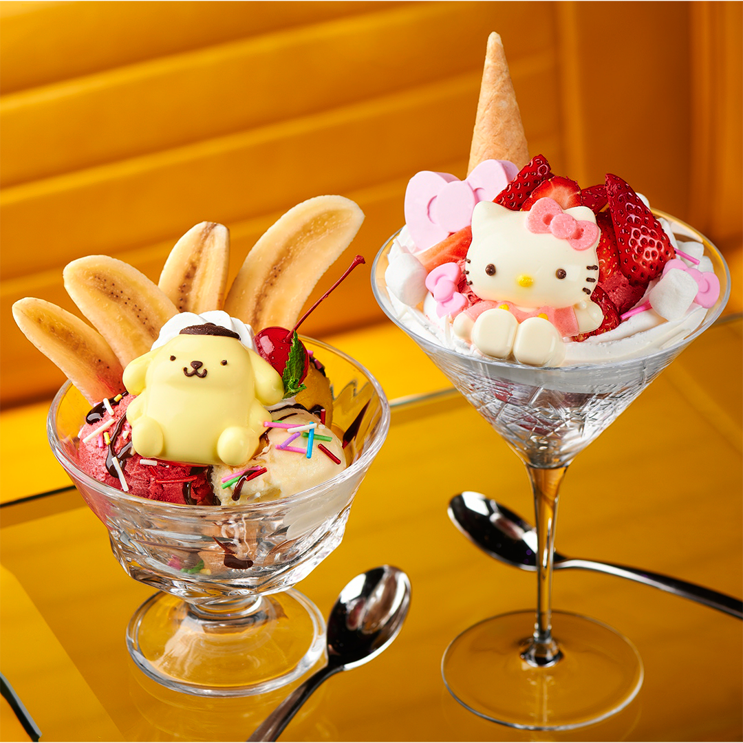 載運美式餐室（Joyride Diner）準備了不少Sanrio characters人物造型甜品，賣相超萌！