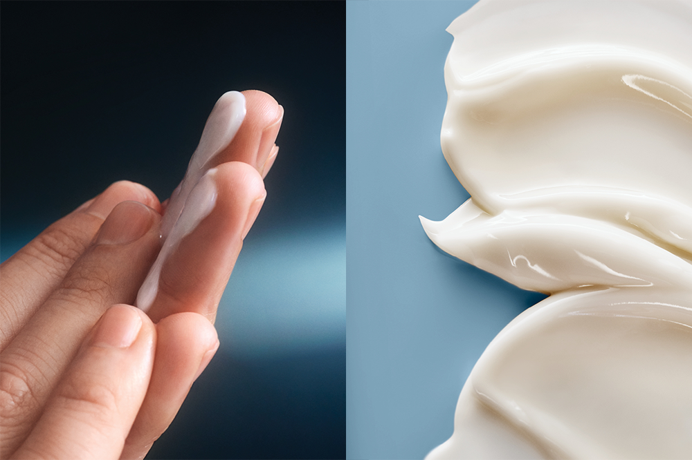 全新 3D 技術 「保濕結構網技術」令全新 Fresh Cream 精華輕盈面霜於塗抺瞬間從流質轉化為乳霜結構。