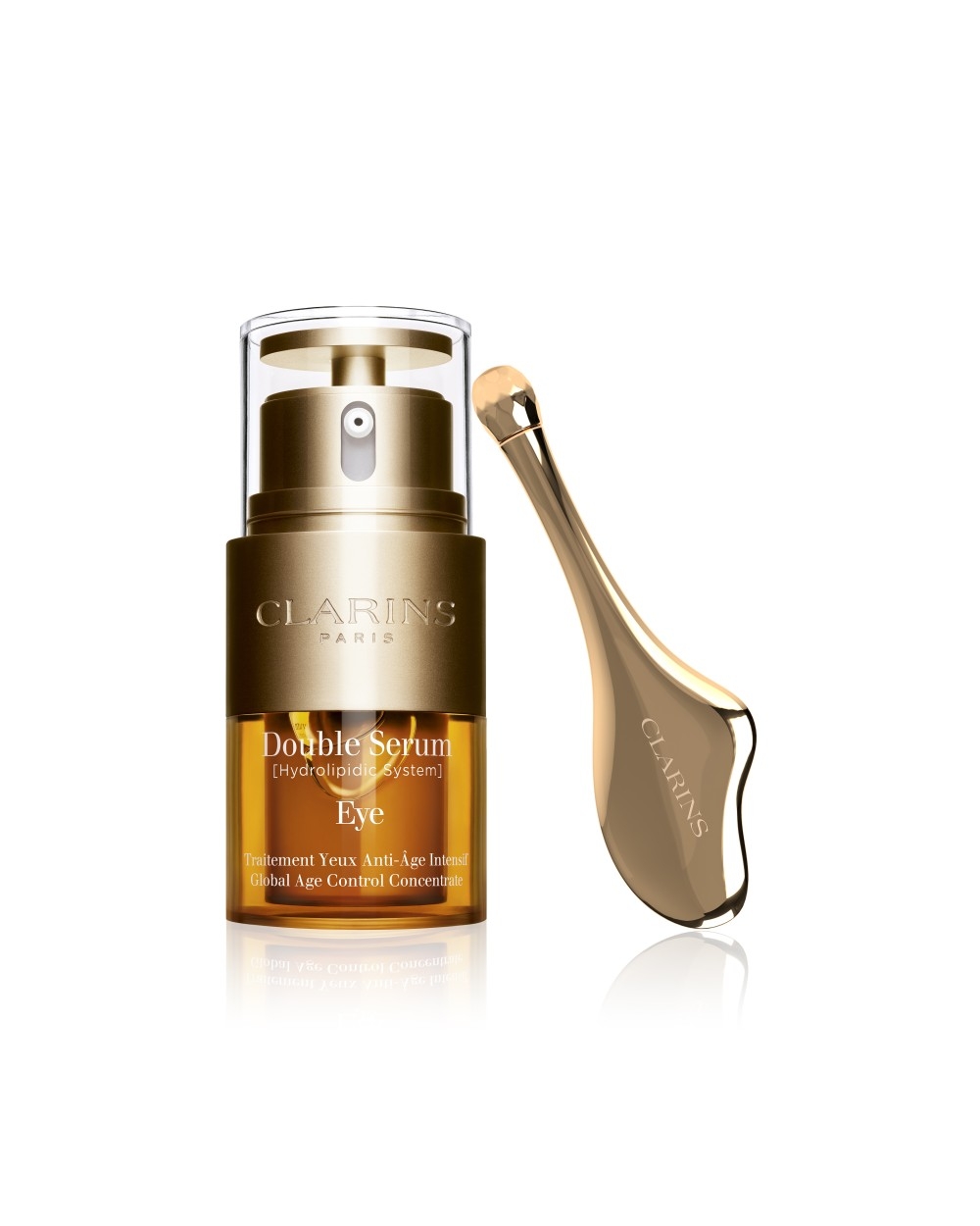 CLARINS Double Serum Eye蘊含2大皇牌植萃成分,一支解決多項眼周肌膚問題,是你的全能眼部護理首選。