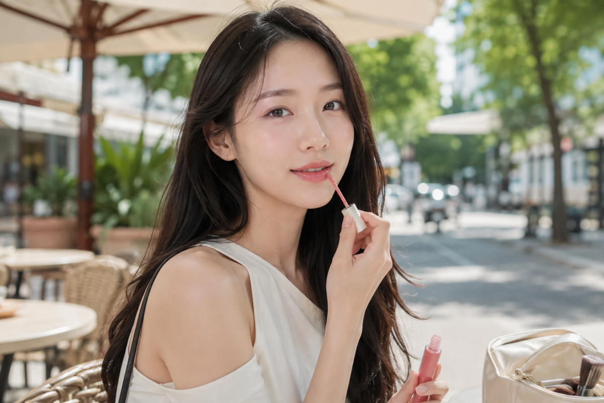 偽素顏妝營造像天生好膚況般的自然淡妝效果。