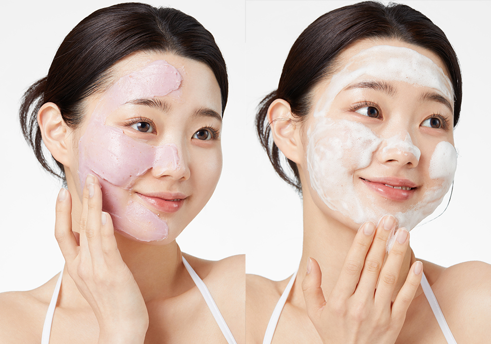 粉紅蘆薈潔顏蛋白霜集潔面霜及舒緩面膜於一身，夏日肌膚急救必備