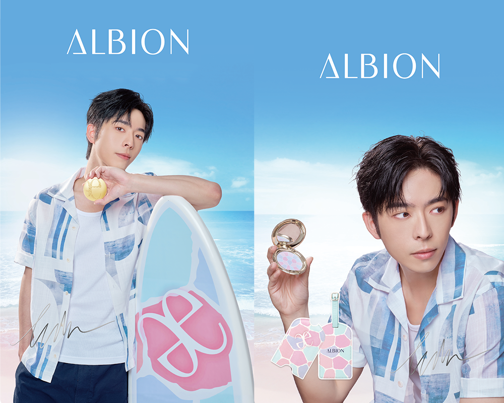 Edan精美簽名相卡以清新夏日穿搭造型配搭滑浪板，夏日感滿瀉。