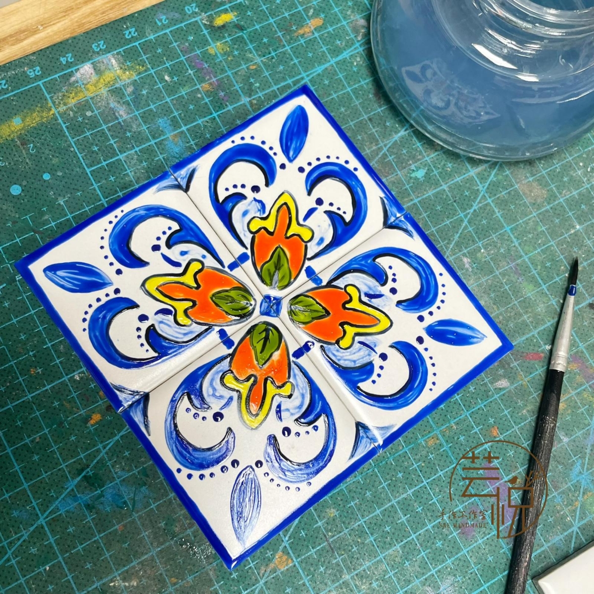 葡國花磚冰箱貼充滿歷史感！