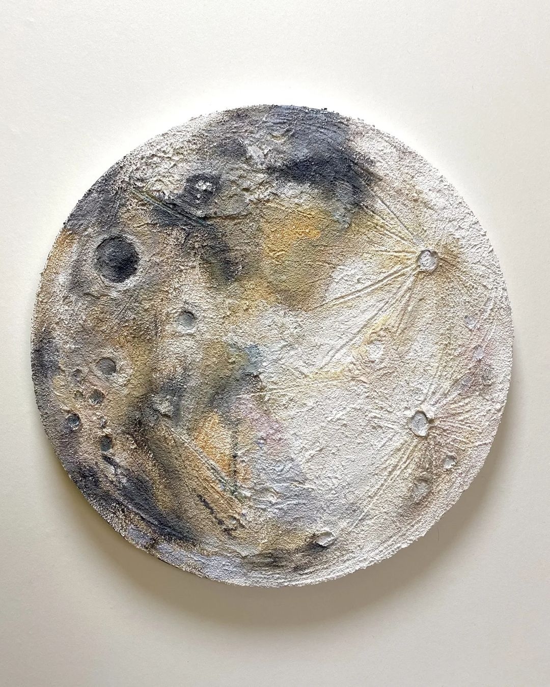 「出生那天的月亮」擴香肌理畫又靚又有意思！