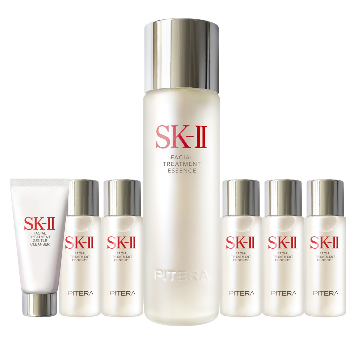 護膚淨肌精華套裝:護膚精華 230mL、淨肌護膚潔面乳 20g 1份、護膚精華 30mL 5份