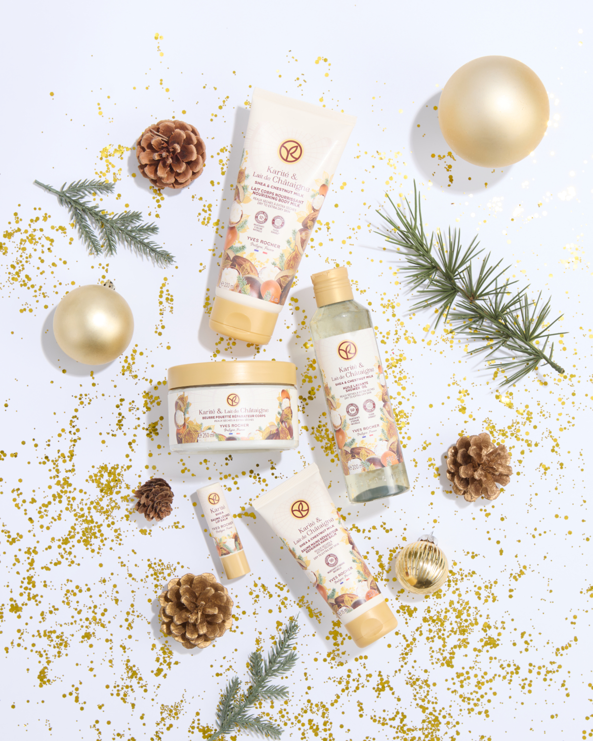 栗香乳木果沐浴潤膚禮盒HK$155（沐浴露50ml＋身體潤膚乳30ml＋手乳霜30ml）