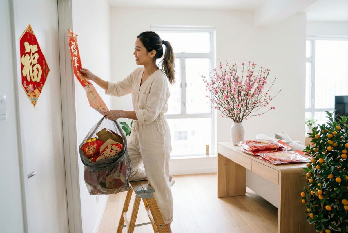 清除舊年飾物,春聯、燈籠等應在正月十五前換新,保持家中磁場清新,迎接新一年好運。