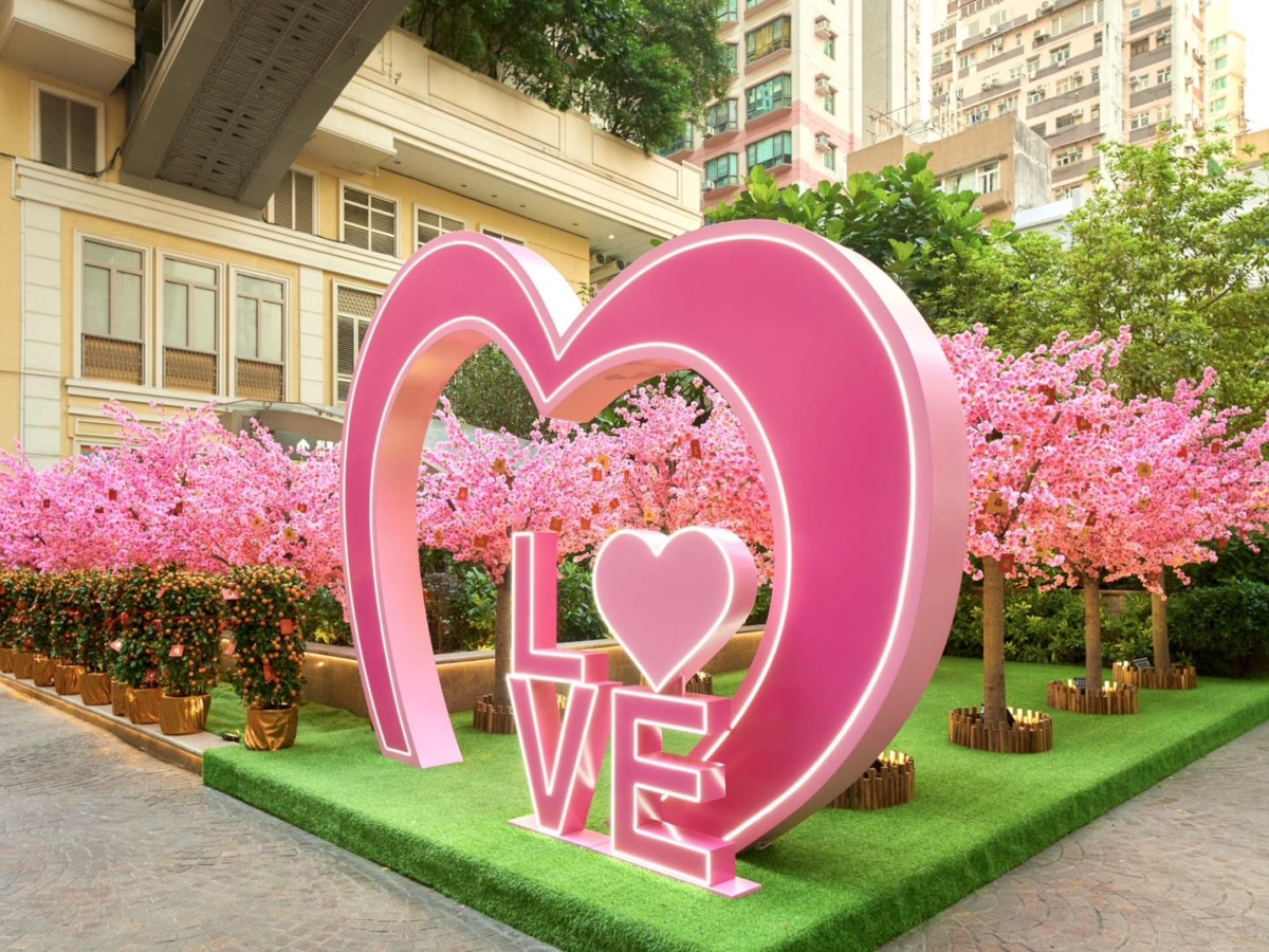 超夢幻的粉紅桃花園！