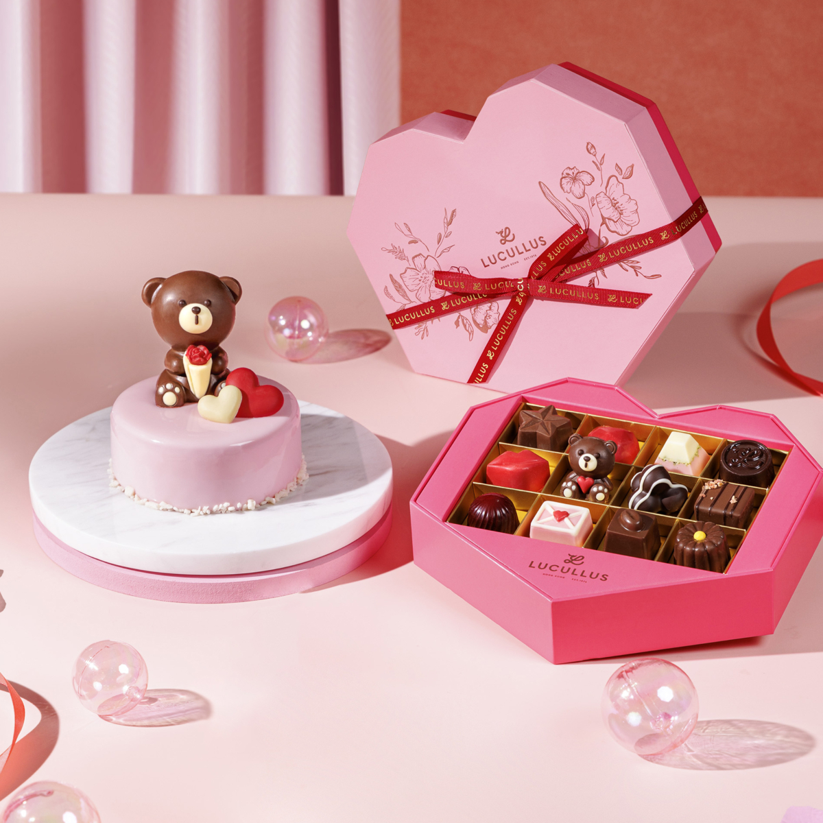 花漾心弦朱古力禮盒(12件裝)。