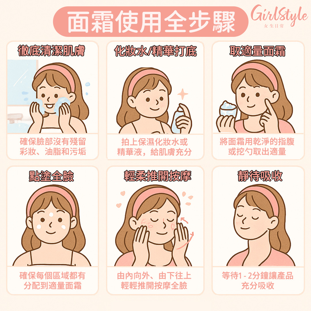 面霜使用方法與步驟,新手也能輕鬆學會!