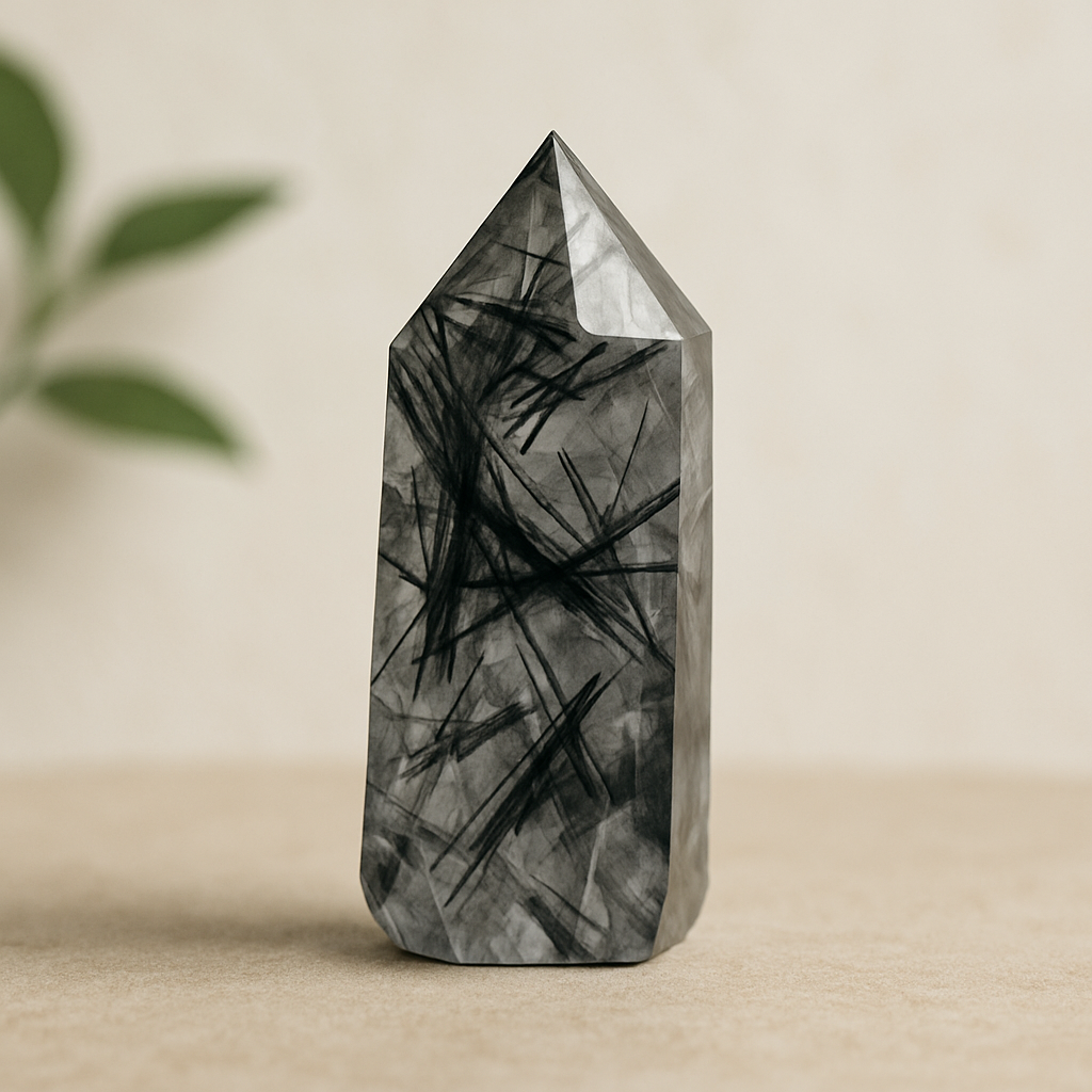 黑髮晶是一種獨特的水晶,屬於石英家族,外觀獨特又迷人!