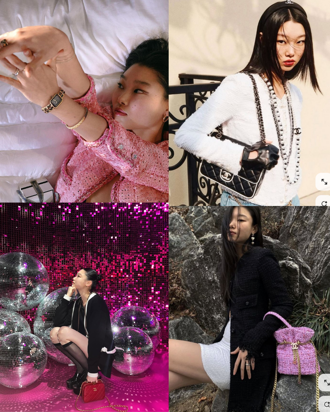 尹永裴時尚風格多變,不論是優雅、帥氣、型格,甚至俏皮都一一拿捏,呈現出不一樣的臉。