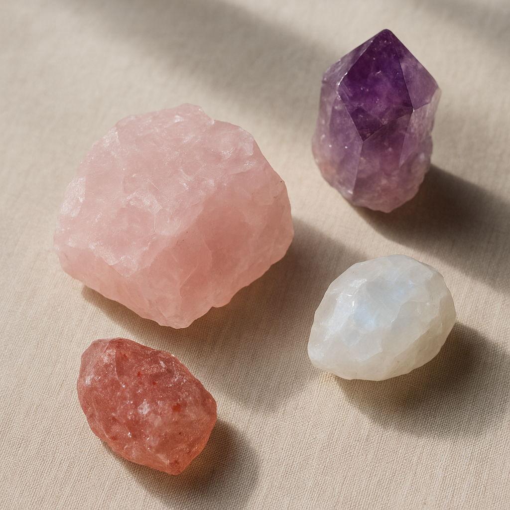 粉晶與紫晶、草莓晶、月光石能量特性大比拼!
