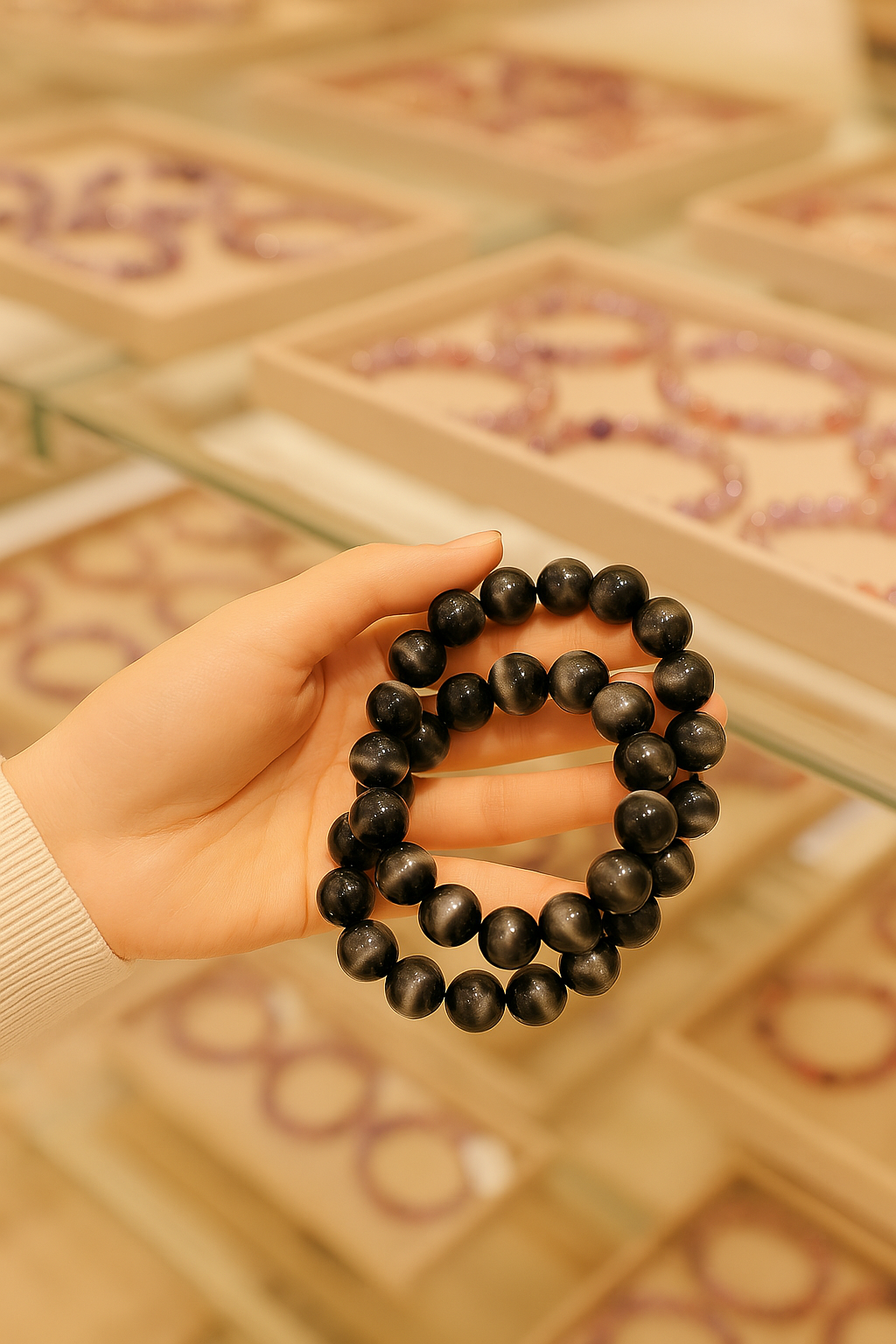 銀曜石雖然功效強大,但挑選到適合自己的那一塊才能真正發揮能量。