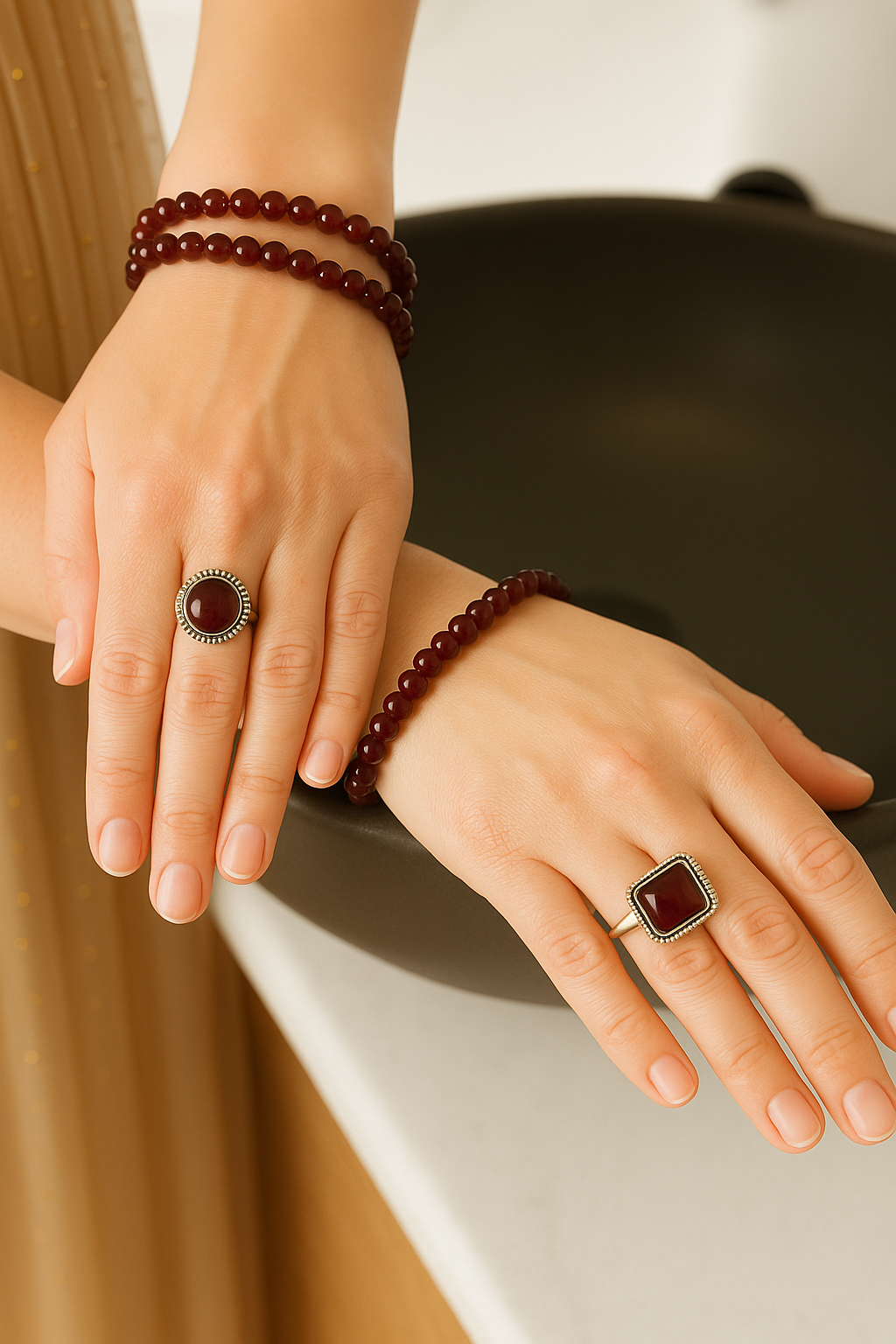 左手佩戴會招桃花，右手佩戴能夠消除負能量