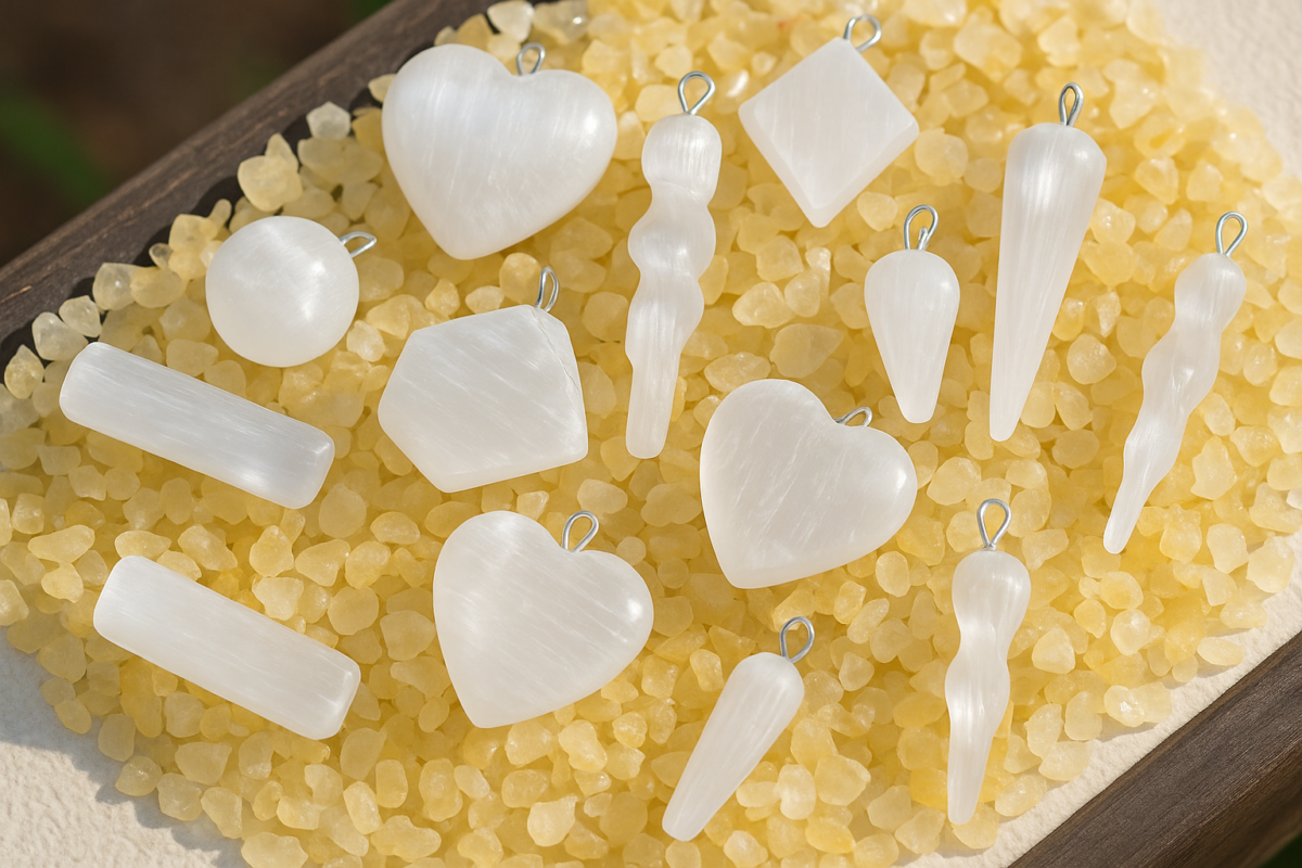 透石膏有多種形態和外觀,各具特色,能量和使用上略有不同,適合不同需求和用途~