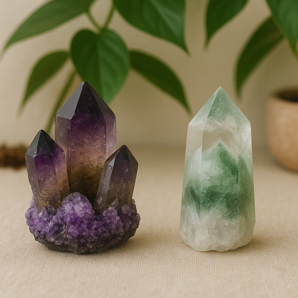 紫幽靈適合需要靜心、思考、提升靈性或建立貴人運的人;綠幽靈更適合創業者、業務人員或追求實質成果、財運提升的人。