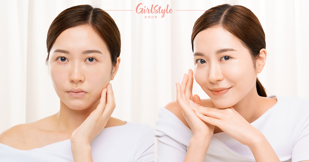 精華和面霜雙管齊下，色斑及痘印明顯減淡，膚色不再疲倦暗啞，看起來更明亮。