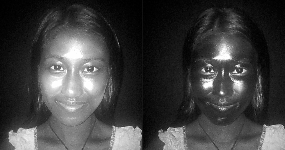 用UV相機實測,發現塗抹後深黑色保護層相當明顯,隔絕紫外線效果驚豔。