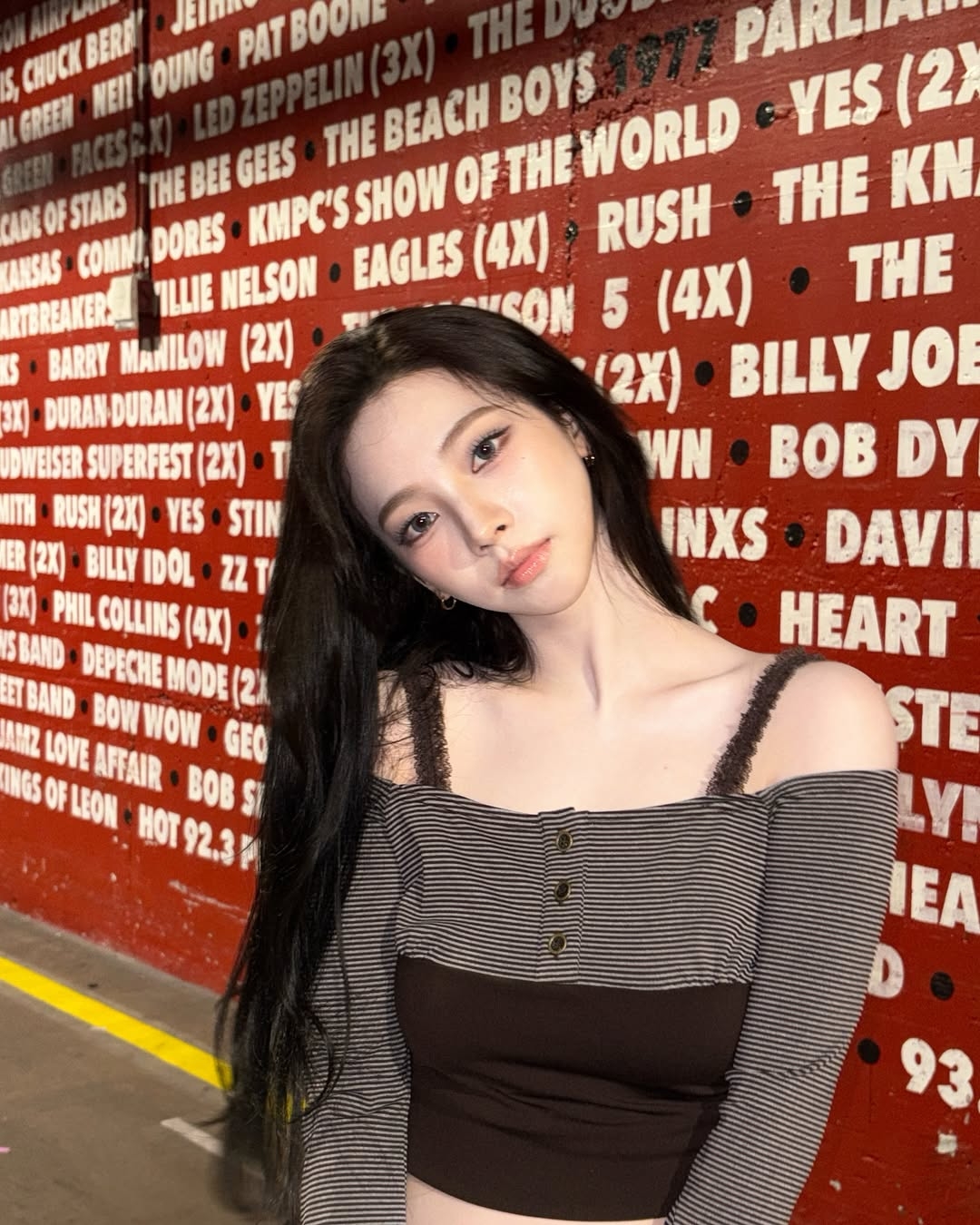 aespa Karina 就是心形臉的代表之一