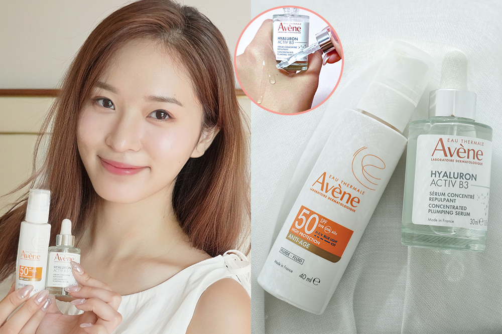 Cherry試用Avene精華後大讚「成塊面好似飲飽水咁，望落又漲又光」！