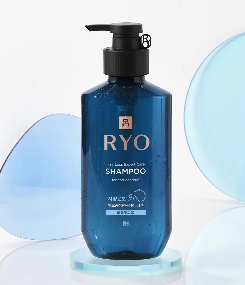 Ryo呂 韓參滋養防脫髮洗髮液。