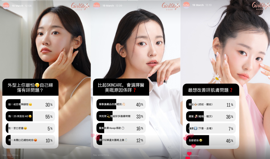 即看香港女生『保養困擾排行榜』