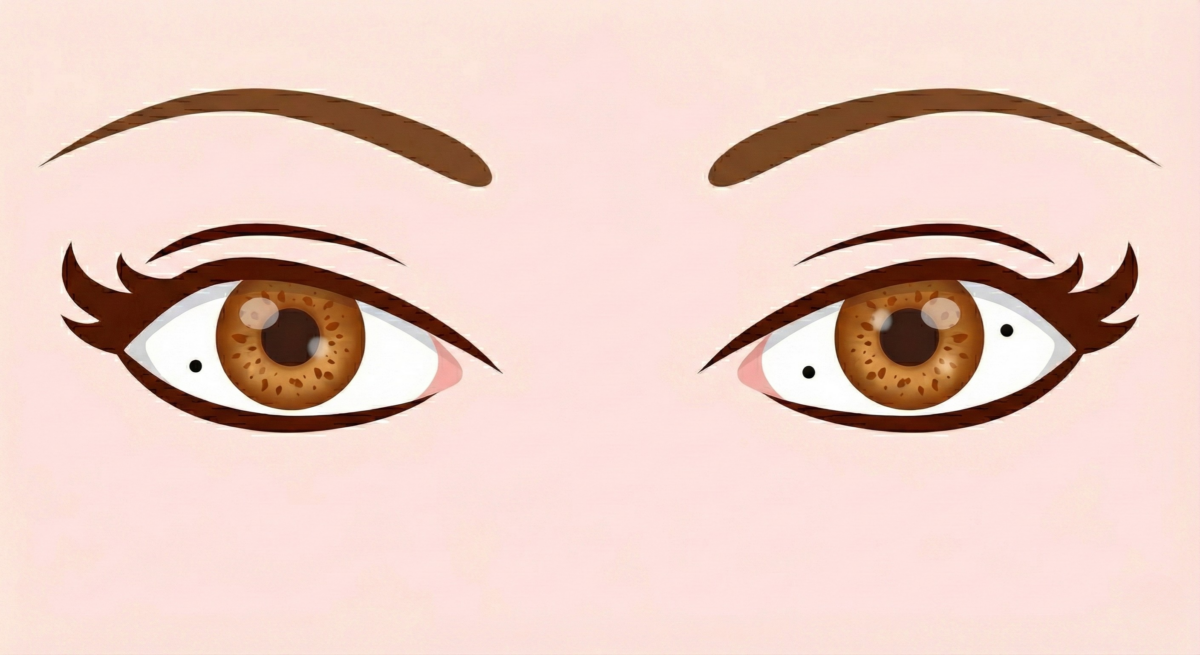 痣生眼者性格固執偏執,雖勇於挑戰,但人生多阻且無祖業庇蔭,唯有靠自身加倍拼搏方能改運。