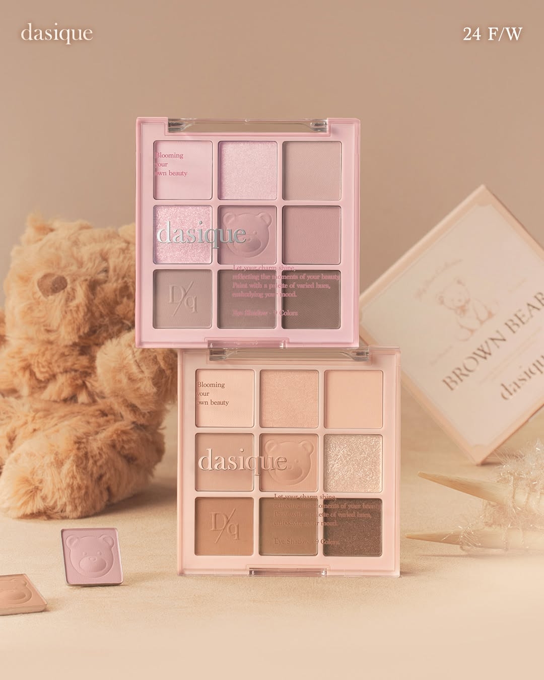 dasique 9色眼影盤：溫柔天花板・新手友善。