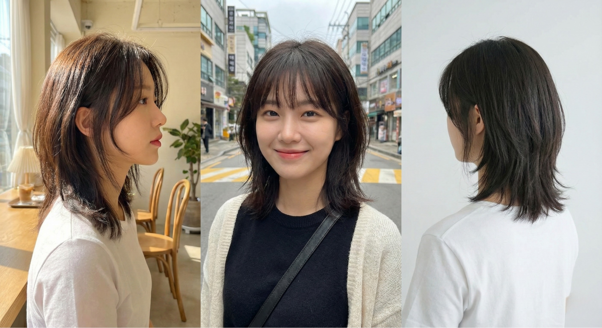 「基本款狼尾」溫柔不誇張,長度適中好整理又能完美修飾臉型,是新手入門的最佳選擇。