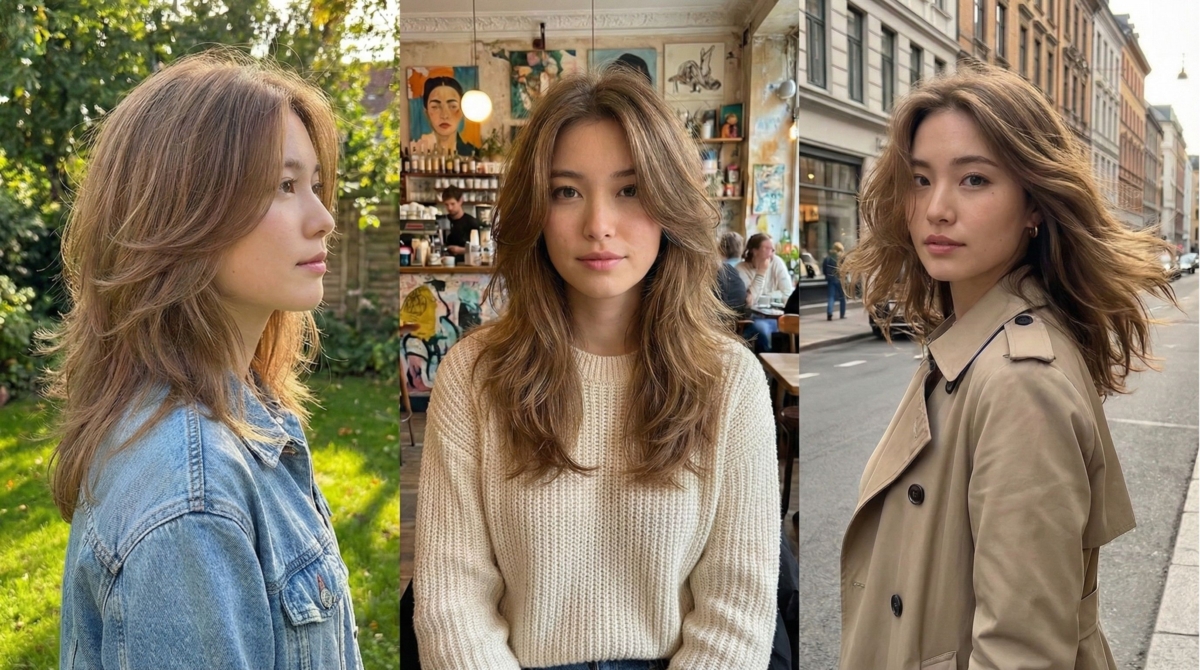 這款層次羽毛剪透過輕盈的分層剪裁，打造出隨興的空氣感與飄逸效果。