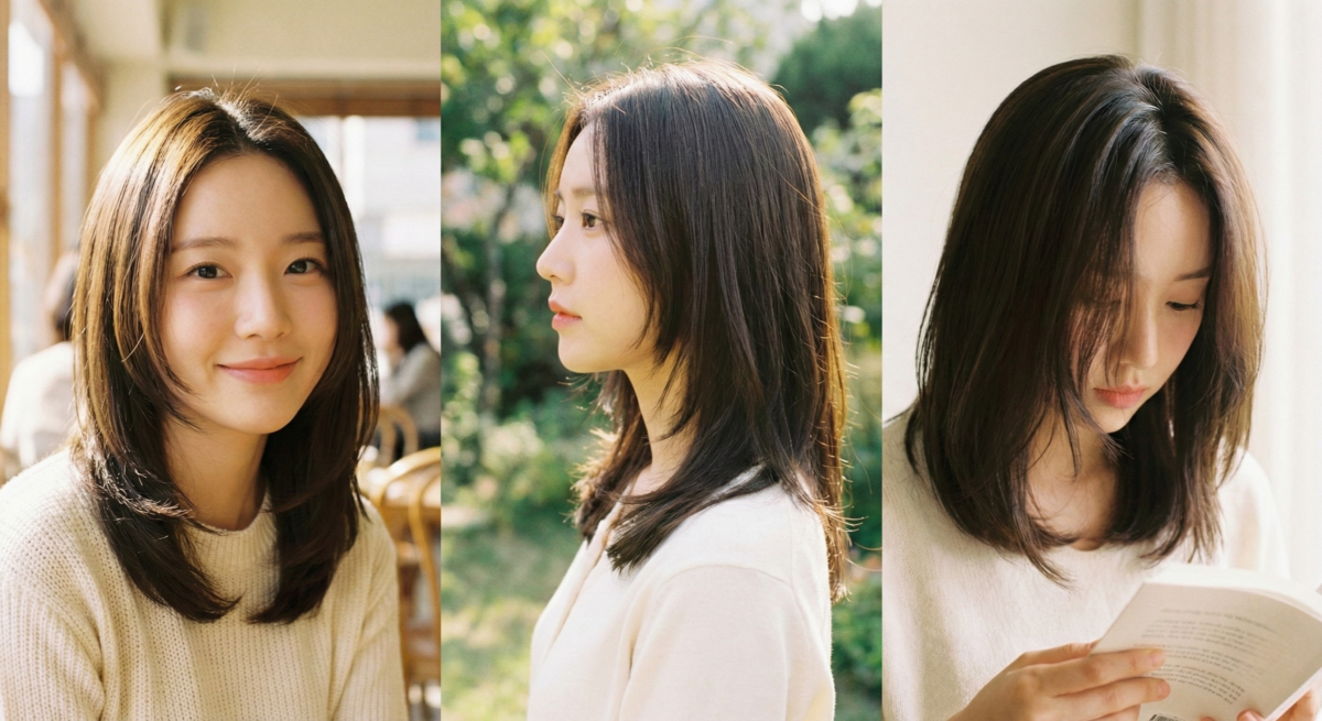 鎖骨髮公主切利用微層次打造「天然修容」效果，精準柔化高顴骨與下顎角，是稜角臉與五角形臉的顯瘦命定款。