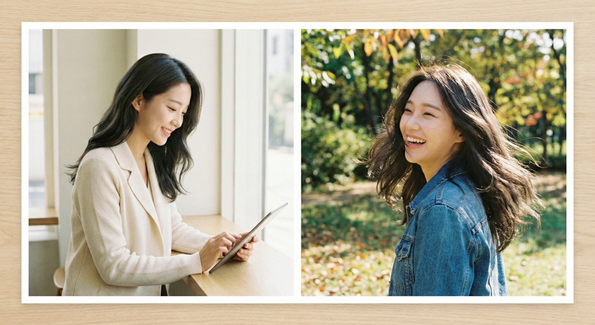 木質深棕免漂顯白髮色，冷色調高級低調，顯白提氣色，同時修飾髮質，打造神秘優雅感。