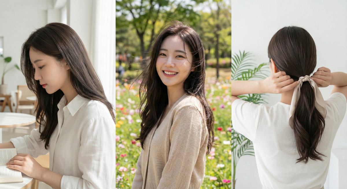 霧感黑茶比純黑更輕盈，帶細膩霧面光澤，髮質柔順亮麗，清爽低調又耐看的氣質首選。