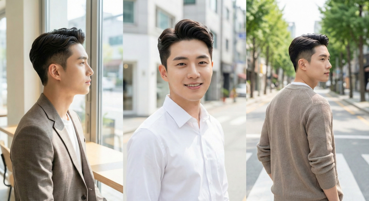 油頭燙打造立體大波浪，呈現俐落紳士感，適合追求成熟穩重風格的男性。