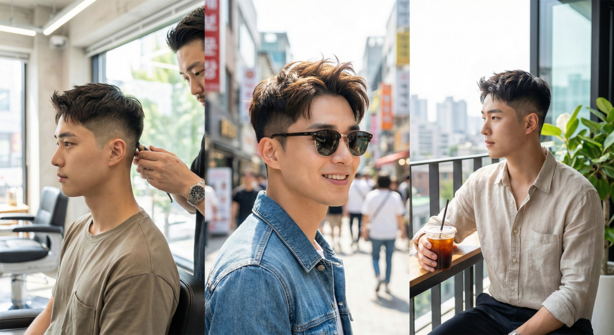 漸層短髮以兩側Fade搭配頭頂層次,清爽有型又好整理,是夏天最適合、但較吃臉型的帥氣短髮選擇。