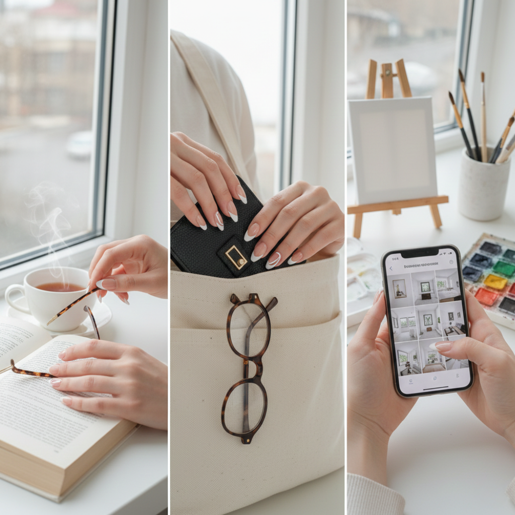 法式甲變奏Gel甲以延伸線條與柔和底色，打造甜美又型格的顯白效果。