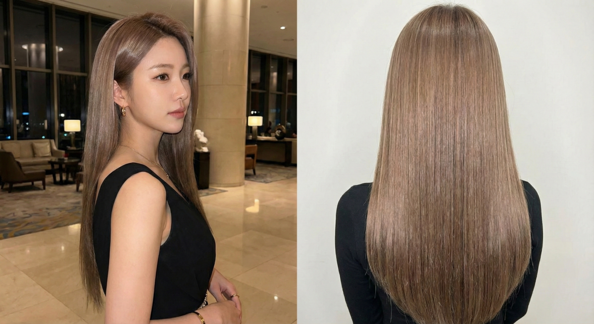 結合了金屬感的光澤與奶茶色的柔和，香檳奶茶色看起來極其華麗且具有貴氣感。