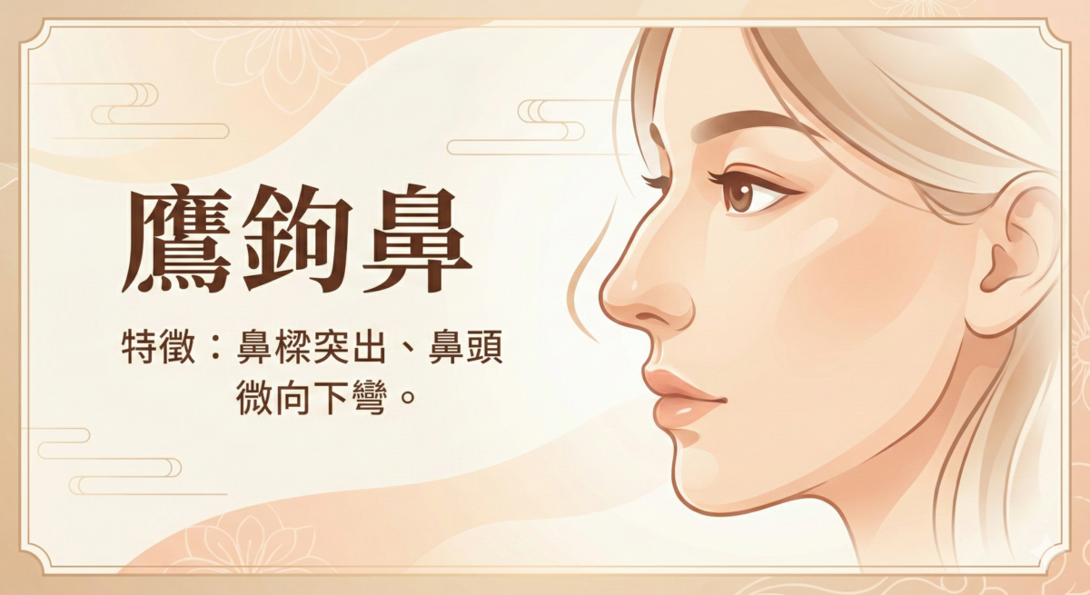 鷹鉤鼻的女人精明果敢、擅長理財，但需提升親和力以改善人際與感情發展。