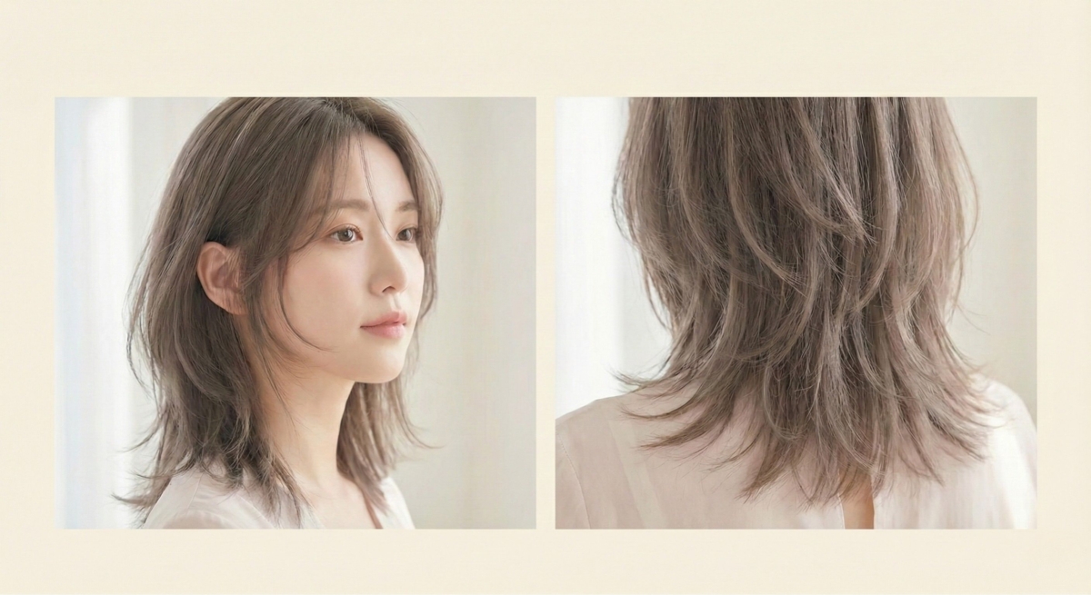 這種剪裁特別強調臉部周圍的細碎髮絲，能完美模糊臉部輪廓，產生極強的柔霧效果。