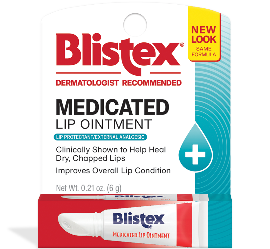 Blistex 藥用唇膏（Medicated Lip Ointment-白管） 。