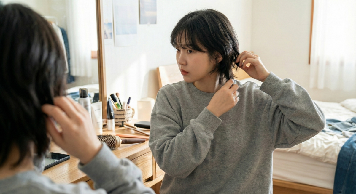 掌握「後腦勺蓬度、瀏海層次修飾、髮尾外翹」三大關鍵,每天只需5分鐘,就能輕鬆打造蓬鬆修顏的時髦狼尾頭。