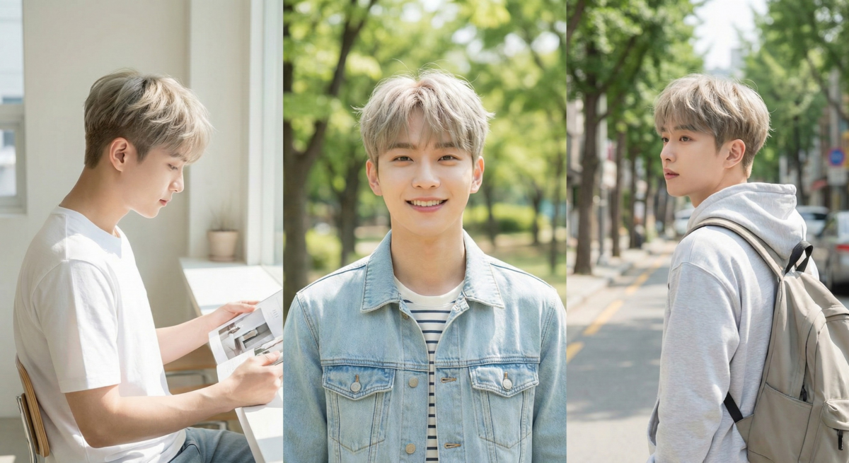 摩根碎蓋頭以打薄碎剪與空氣感瀏海打造少年感,清爽透氣、低維護又易整理,是細軟髮或長臉男生的夏日短髮首選。